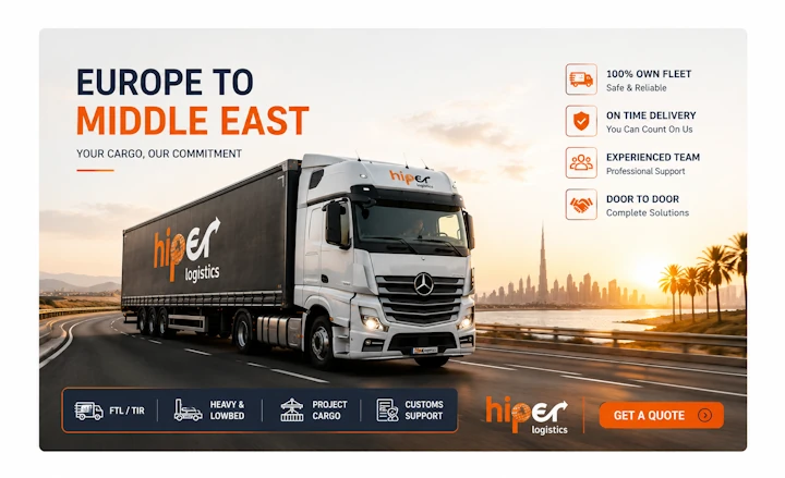 Europe to Middle East Road Freight